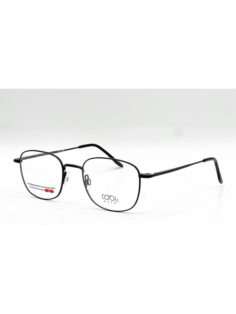 Cool Clip Cc 837 90 Satin Black Authentic Eyeglasses 51-20-140